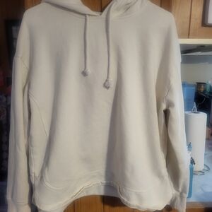 Universal Thread Cream Hooded Sweatshirt Pullover